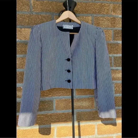 Carolina herrera crop blazer size 8 - Picture 1 of 9